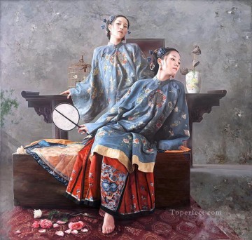 Chino Painting - alondra chica china